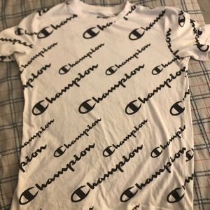 All white champions tshirt size XL